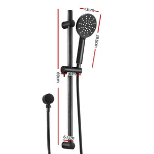 Handheld Shower Head | Wall Holder | 4.7'' | High Pressure | Adjustable 3 Modes | Black
