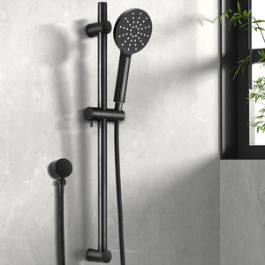 Handheld Shower Head | Wall Holder | 4.7'' | High Pressure | Adjustable 3 Modes | Black