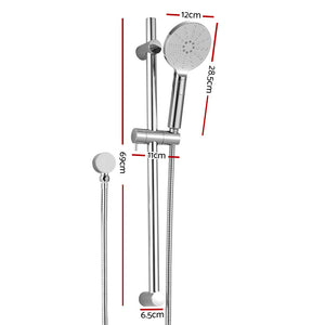 Handheld Shower Head | Wall Holder | 4.7" High Pressure | Adjustable 3 Modes | Chrome