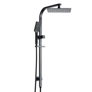 10'' Rain Shower Head Set | Handheld | Square | High Pressure | Black