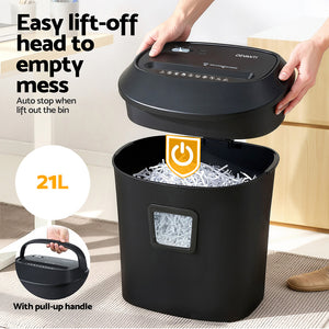 Electric Paper Shredder | Cross-Cut | 10-Sheet | Home Office