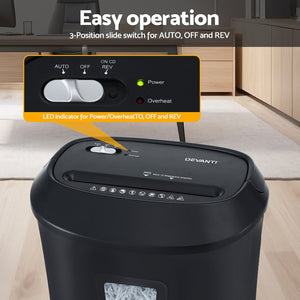 Electric Paper Shredder | Cross-Cut | 10-Sheet | Home Office