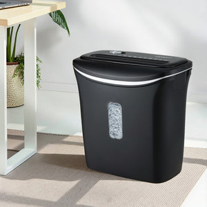 Cross-Cut Shredder | 12L Bin | 8-Sheet | Paper + Credit Card