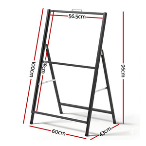 A1 A-Frame Sign Stand | Single Sided Poster Display | Outdoor | 60x90cm