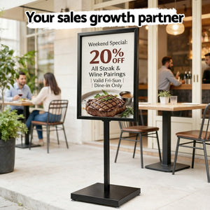 A1 Pedestal Sign Holder | Double Sided Poster Stand | 60x90cm