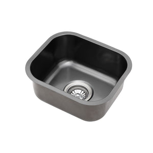 Cefito | Kitchen Sink | 30X36CM | Stainless Steel Nano Basin | Single Bowl | Black Finish