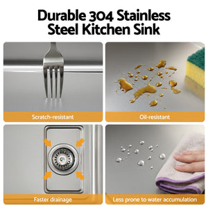 304 Stainless Steel Kitchen Sink | Bar Sink | Millet Grain Finish