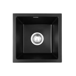 Granite Kitchen Sink | 38x38cm | Single Bowl | Black