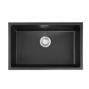 Granite Kitchen Sink | 70x45cm | Single Bowl | Black