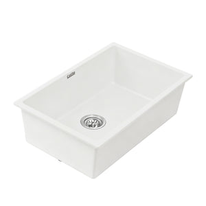 Granite Stone Sink | 70x45cm | Single Bowl | White