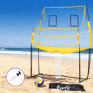 Freestanding Volleyball Net | 8ft | Adjustable Height | Includes Ball + Bag (Version A)