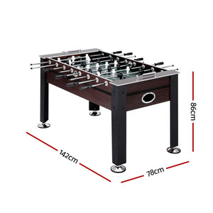 5FT Soccer Table | Foosball Football Game Set | Home Party Gift | Adults Kids Indoor