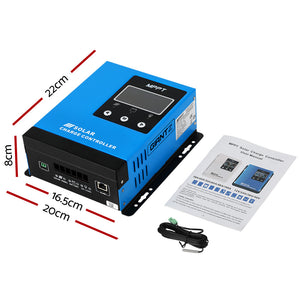 Giantz 40A MPPT Solar Charge Controller | Auto 12V/24V/36V/48V | Battery Regulator
