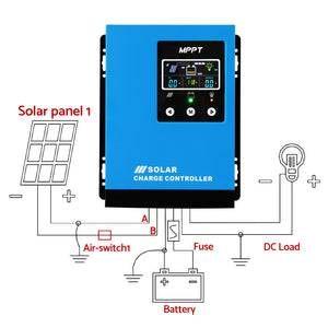 Giantz 40A MPPT Solar Charge Controller | Auto 12V/24V/36V/48V | Battery Regulator