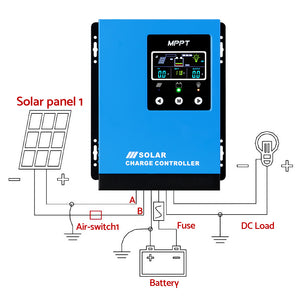 Giantz 60A MPPT Solar Charge Controller | Auto 12V/24V/36V/48V | Battery Regulator