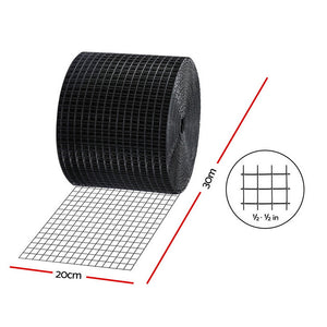 Solar Panel Bird Guard Mesh | 20cm x 30m Roll | PVC Coated | Rust Proof Critter Guard
