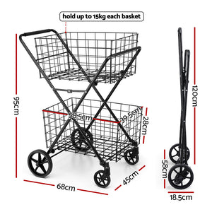 Foldable Shopping Trolley | Portable Cart