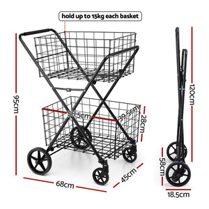 Foldable Shopping Trolley | Portable Cart