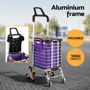 Emajin | Shopping Cart Trolley | 35L | Foldable Climbing Wheels