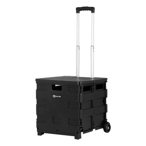 Emajin | Foldable Shopping Cart | Trolley Grocery Basket | Rolling Wheel | Portable | 35KG