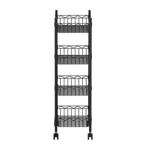 Storage Shelving Unit | 4 Tier | Adjustable | With Wheels | Garage Kitchen