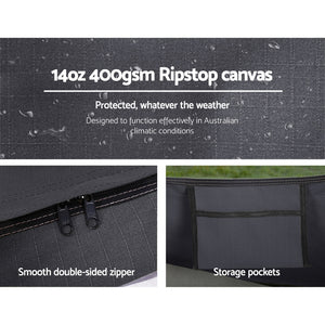 Weisshorn Double Swag Camping Swags | Deluxe Canvas Tent | Dark Grey