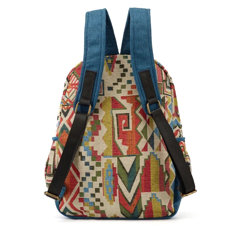 Cool Bohemian Fabric Rommy DayPack Backpack