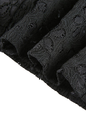 Hollow Out Lace Beach Summer Dress | White + Black Options | Sizes S-L