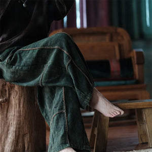 Women's Wide Legged Cotton Pants | High Quality | Free Size