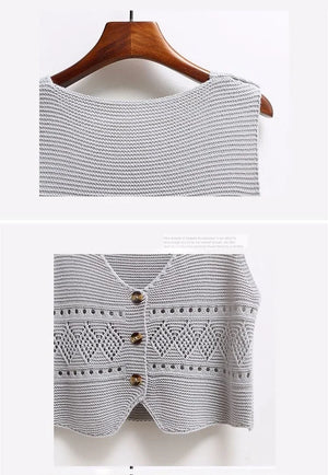 Groovy Hippie V-Neck Loose Knietted Vest | Free Size | Various Colours