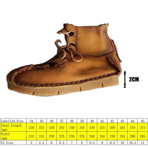 Women's Moccasins | 2cm Genuine Leather Soft Flats Loafers | Retro Designer Summer Shoes | Comfortable & Stylish | Sizes 33-42