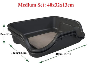Black Lap Trim Tray Bin Set With 150 Micron Screen + Replaceable Sieve
