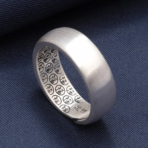 999 Pure Silver Ancient Luck Finger Ring