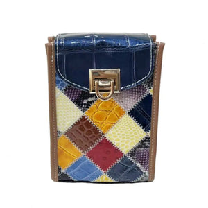 Genuine Leather Cute Patchwork Messenger Bag | Various Colours