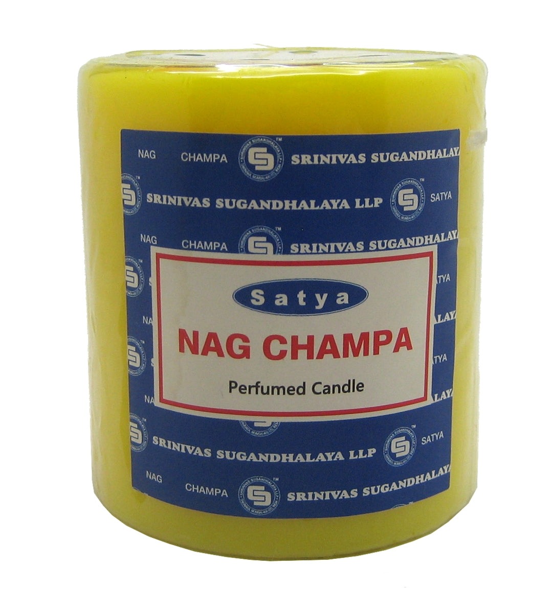 Satya Nag Champa Pillar Candle | 30hr Burn Time