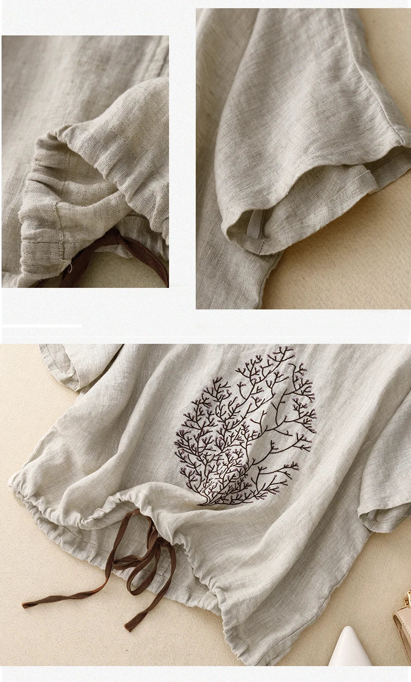 Women's Loose O-Neck Tree Of Life T-shirt | Bohemian Styled | Sizes M-2XL