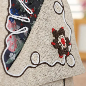 Cool Retro Styled Messenger Bag | Cotton + Linen