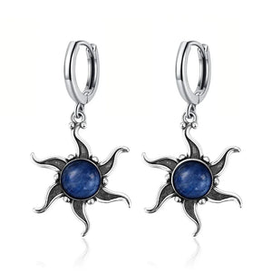 Natural Stone Bohemian Drop Earrings | Kyanite & Moonstone | Assorted Designs