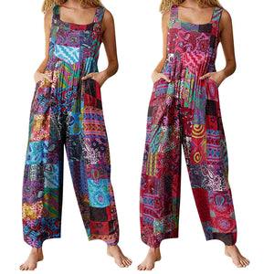 Cool Hippie Romper Overalls | Multi-Coloured | Sizes S-5XL