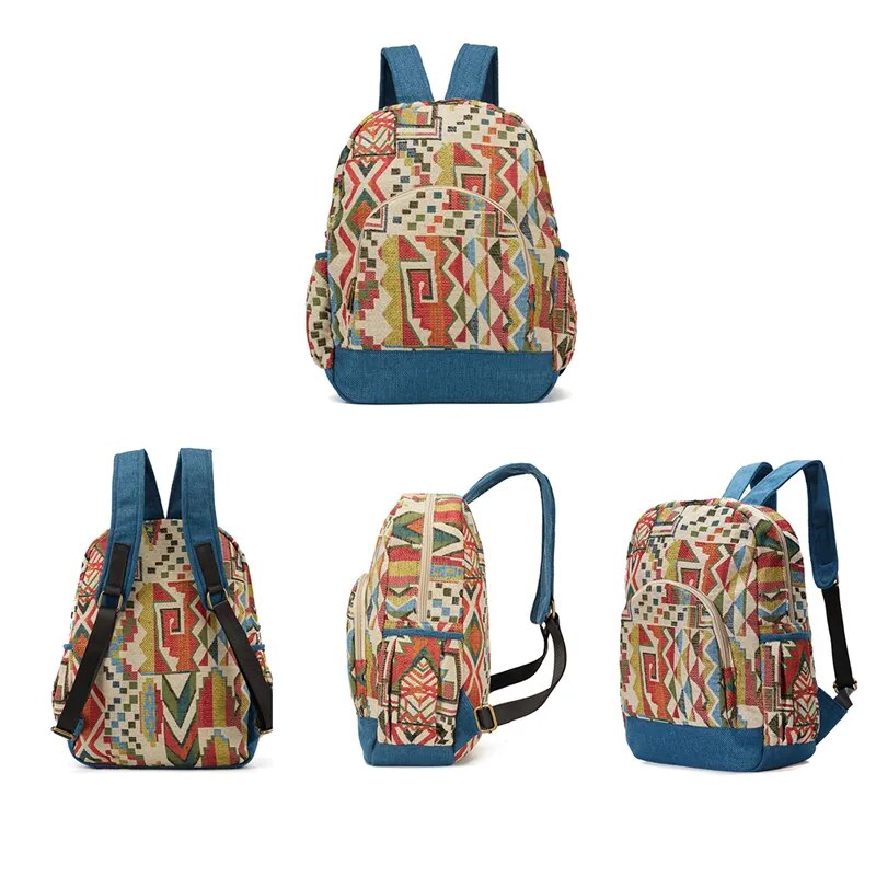 Cool Bohemian Fabric Rommy DayPack Backpack