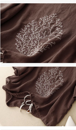 Women's Loose O-Neck Tree Of Life T-shirt | Bohemian Styled | Sizes M-2XL