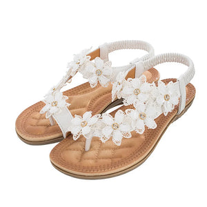 Floral Hippie Summer Styled Sandals | Various Colours + Sizes