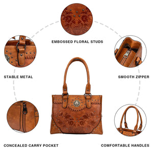 Western Hippie Styled Leather Shoulder Bag | 4 Colour Options