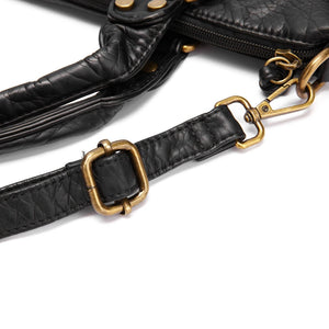 Leather Bag With Large Capacity | Available In Black, Blue, Purple, Green & Wine