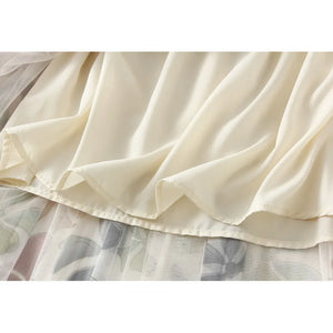 Women's Hippie Styled Three Layered Floral Skirt | Various Colours | Free Size