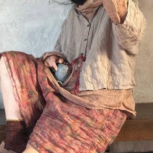 Women's Hippie Styled Ramie Leg Shorts | Various Colours | Free Size