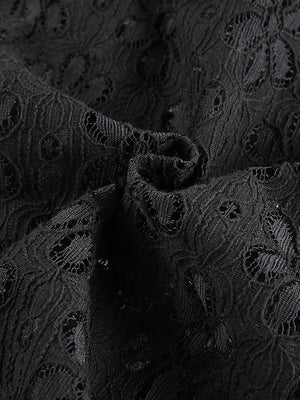 Hollow Out Lace Beach Summer Dress | White + Black Options | Sizes S-L