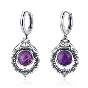 Natural Stone Bohemian Drop Earrings | Kyanite & Moonstone | Assorted Designs