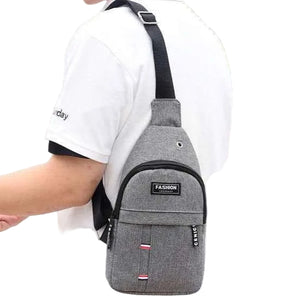 Men’s Waterproof Fanny Pack | Large Capacity | Nylon Canvas Crossbody Shoulder Bag