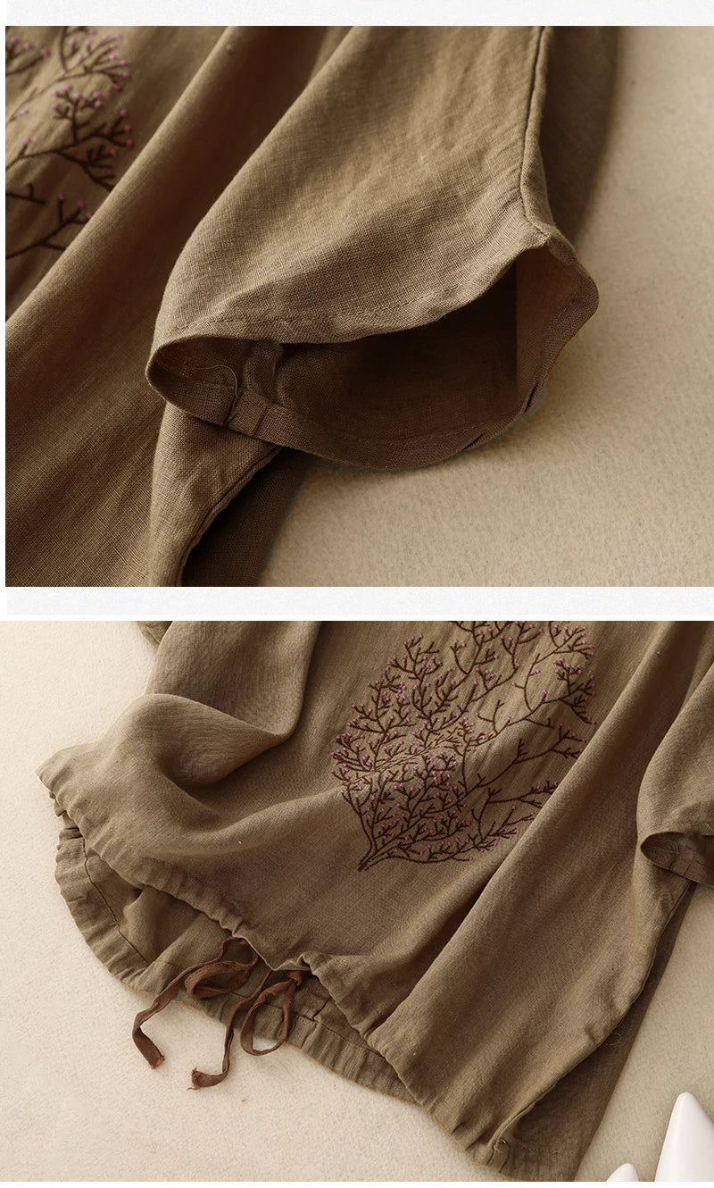 Women's Loose O-Neck Tree Of Life T-shirt | Bohemian Styled | Sizes M-2XL